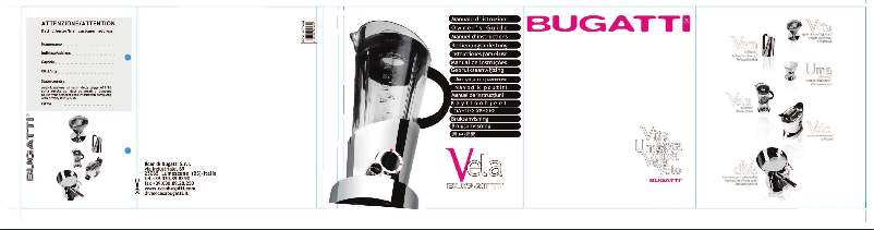 Page n°1 - Manuel utilisateur Bugatti Vela