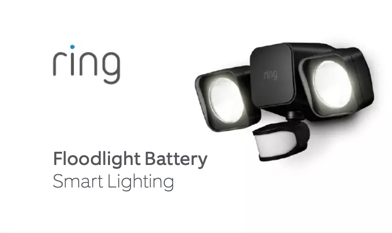 Page 1 de la notice Manuel utilisateur Ring Floodlight Battery