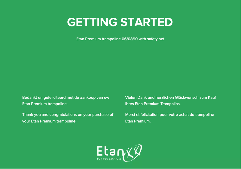 Page 1 de la notice Manuel utilisateur Etan Premium Gold 10