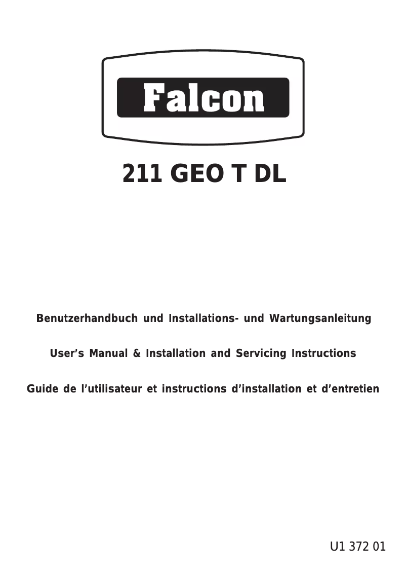 Page 1 of the manual User Manual Falcon 1092 Deluxe