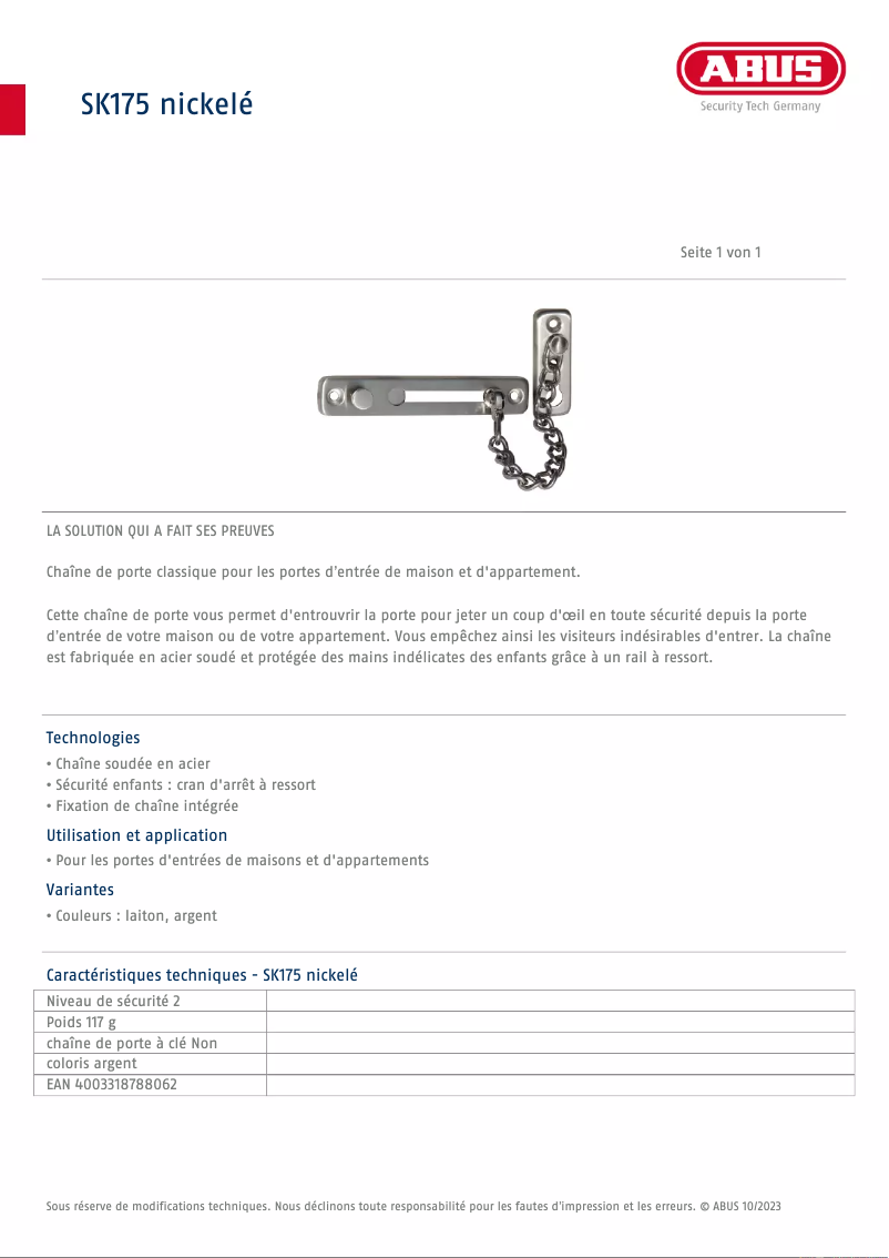 Image de la première page du manuel de l'appareil SK220