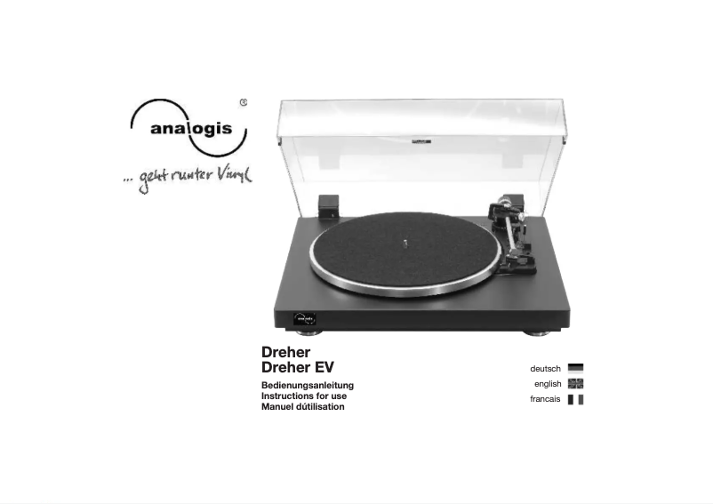 Image de la première page du manuel de l'appareil Dreher