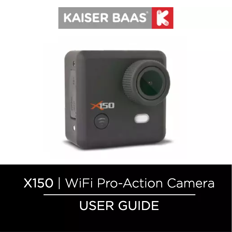 Page 1 de la notice Manuel utilisateur Kaiser Baas X150