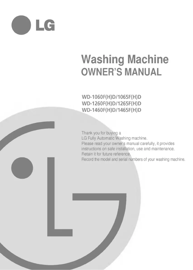 Image de la première page du manuel de l'appareil WD-1460FHD