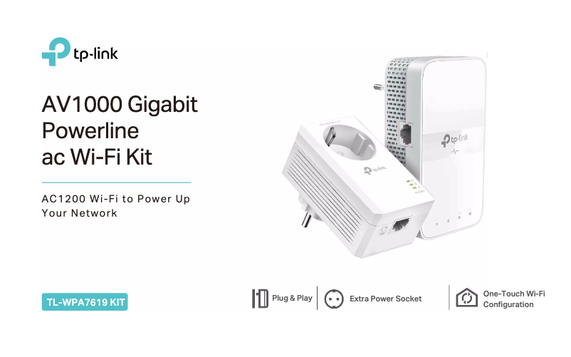 Page 1 de la notice Manuel utilisateur TP-Link TL-WPA1300P