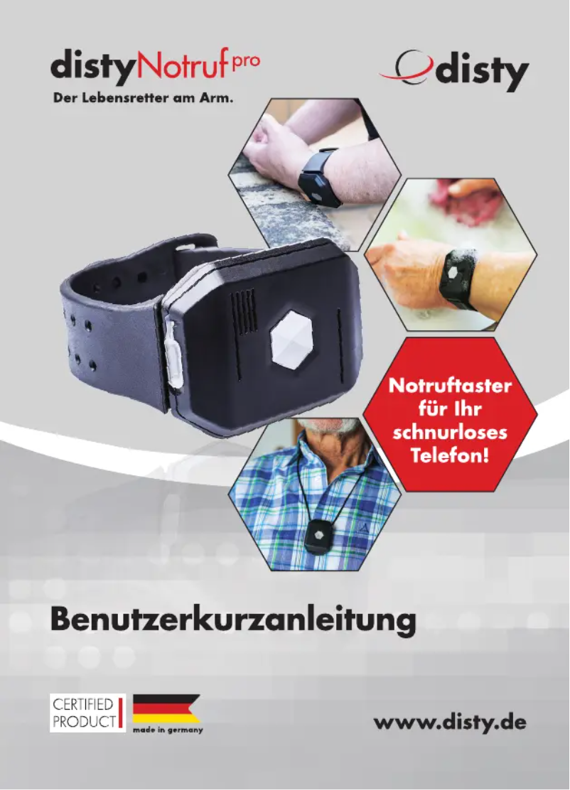 Image de la première page du manuel de l'appareil Notruf Pro