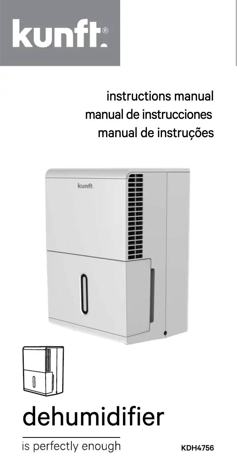 Page n°1 - Manuel utilisateur Kunft KDH4756