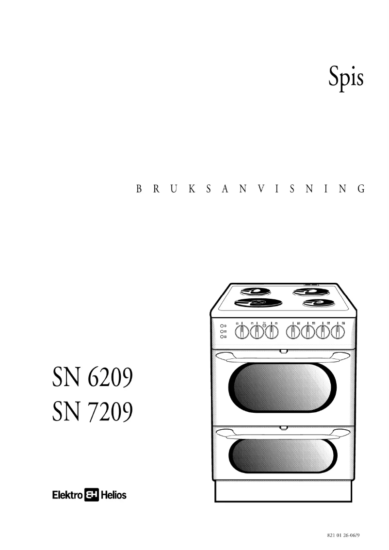 Page n°1 - Manuel utilisateur Elektro Helios SN7209