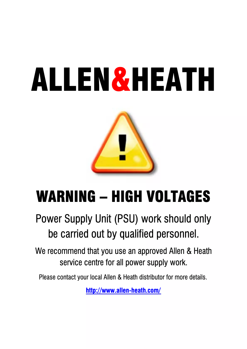 Página 1 del manual Manual de usuario Allen & Heath SR20