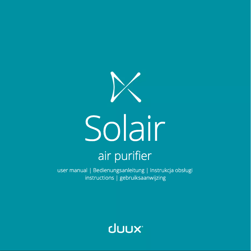 Page n°1 - Manuel utilisateur Duux Solair