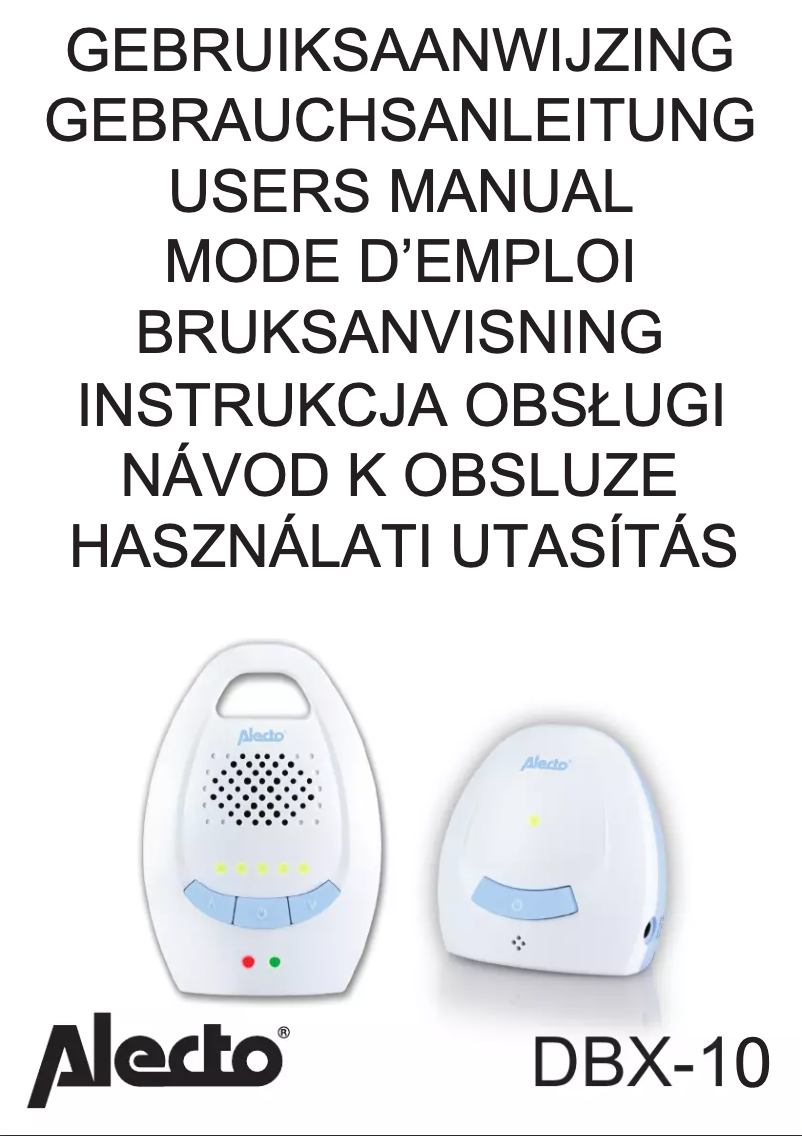 Page 1 de la notice Manuel utilisateur Alecto DBX-10