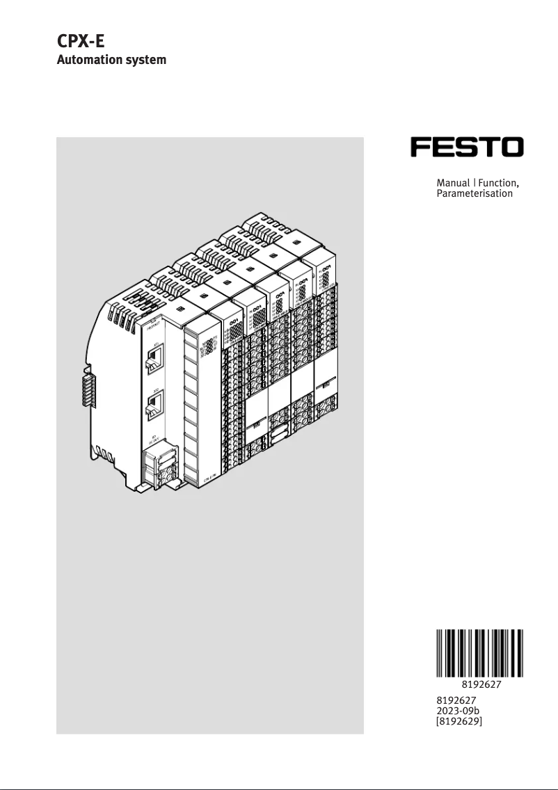Page 1 de la notice Manuel utilisateur Festo CPX-E-CEC-C1-EP