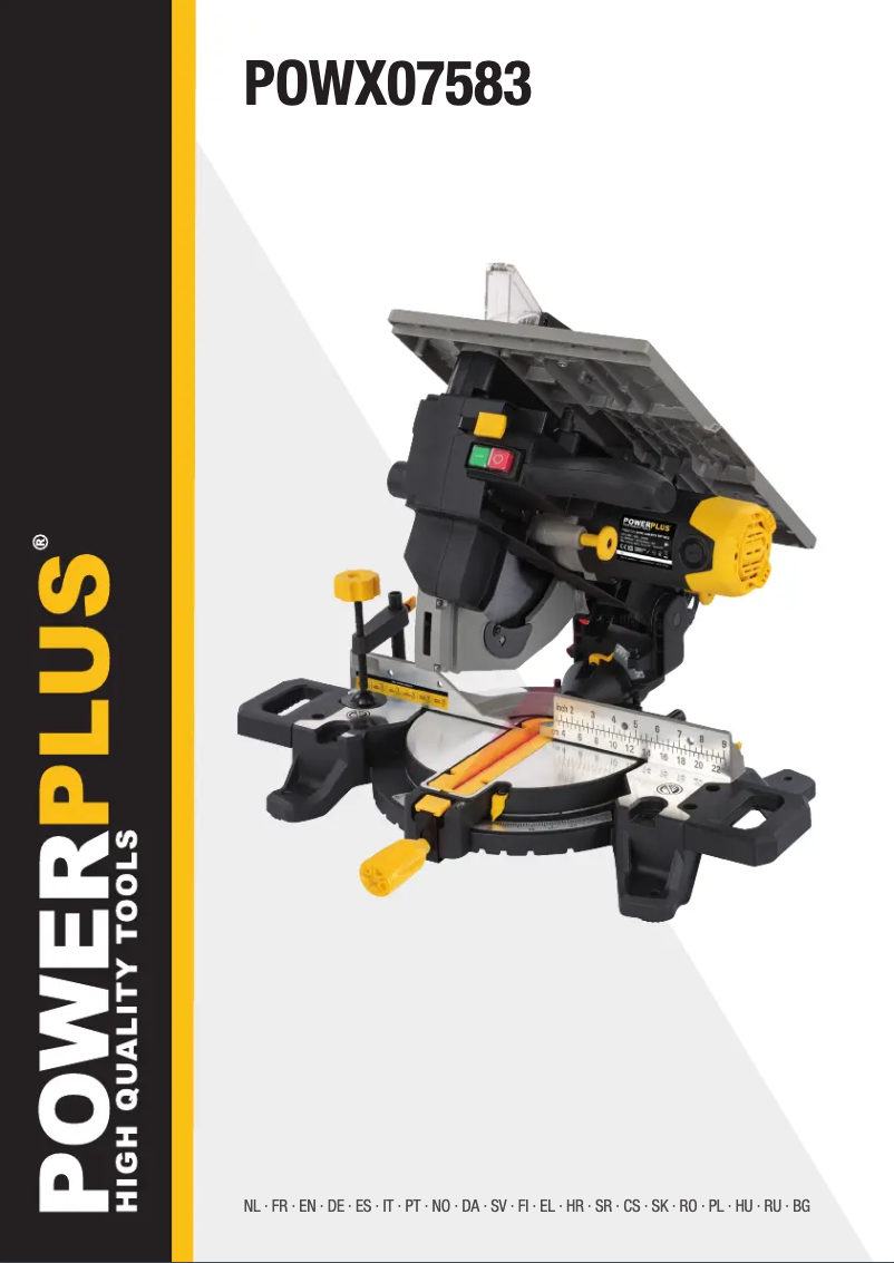 Page n°1 - Manuel utilisateur PowerPlus POWX07583