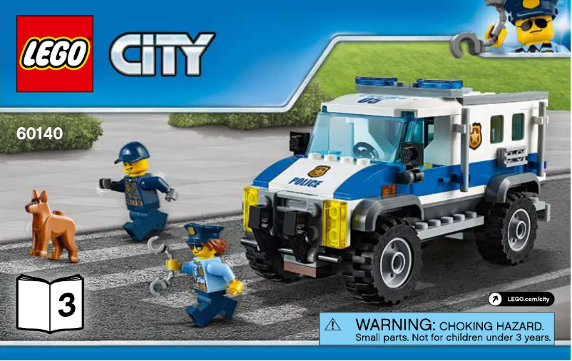 Page 1 de la notice Consignes visuelles Lego City 60140
