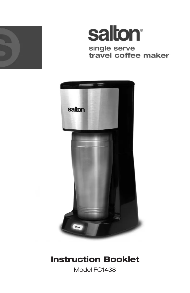 Page n°1 - Manuel utilisateur Salton FC1438