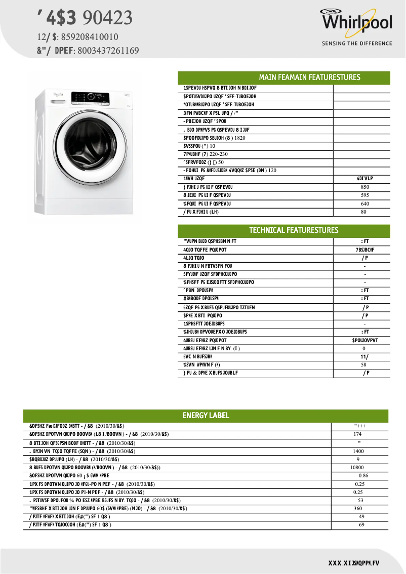 Image de la première page du manuel de l'appareil FSCR90423