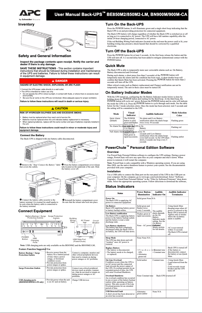Image de la première page du manuel de l'appareil BE850M2