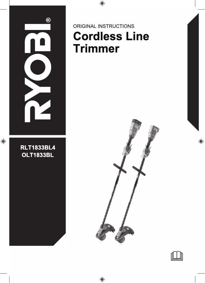 Page n°1 - Manuel utilisateur RYOBI One+ OLT1833BL