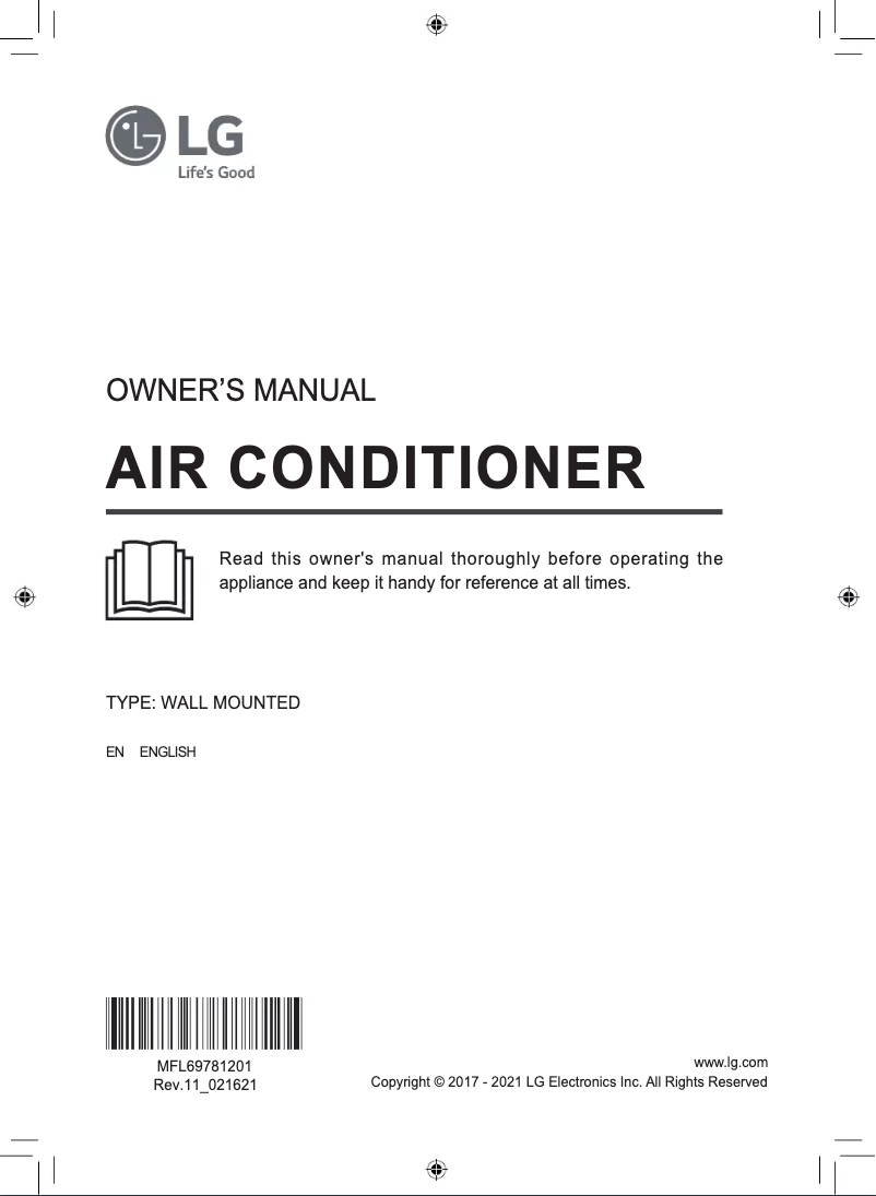 Page n°1 - Manuel utilisateur LG HSN09IP