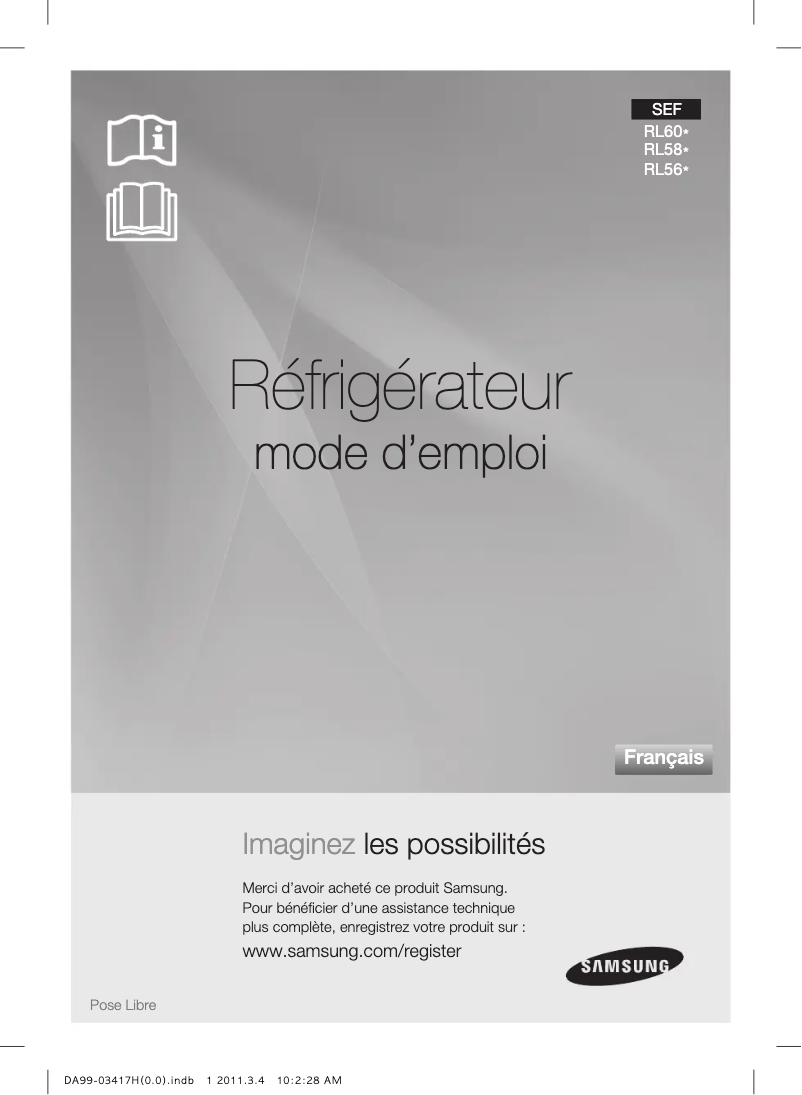Image de la première page du manuel de l'appareil RL56