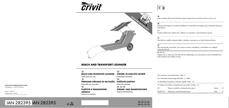 Page 1 de la notice Manuel utilisateur Crivit IAN 282395