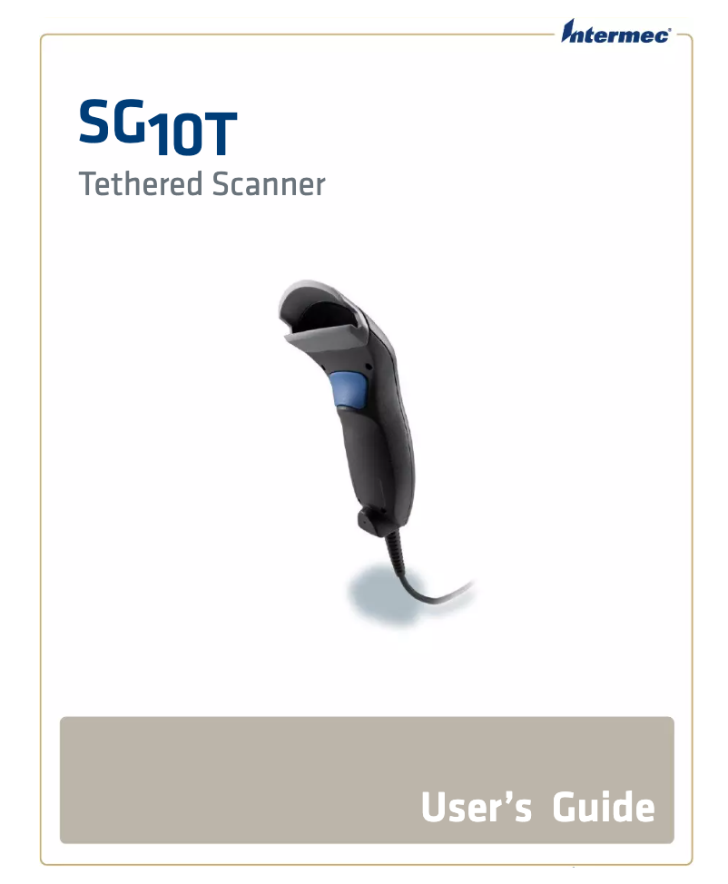 Page 1 de la notice Manuel utilisateur Intermec SG10T