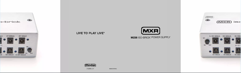 Page n°1 - Manuel utilisateur MXR Iso-Brick M238