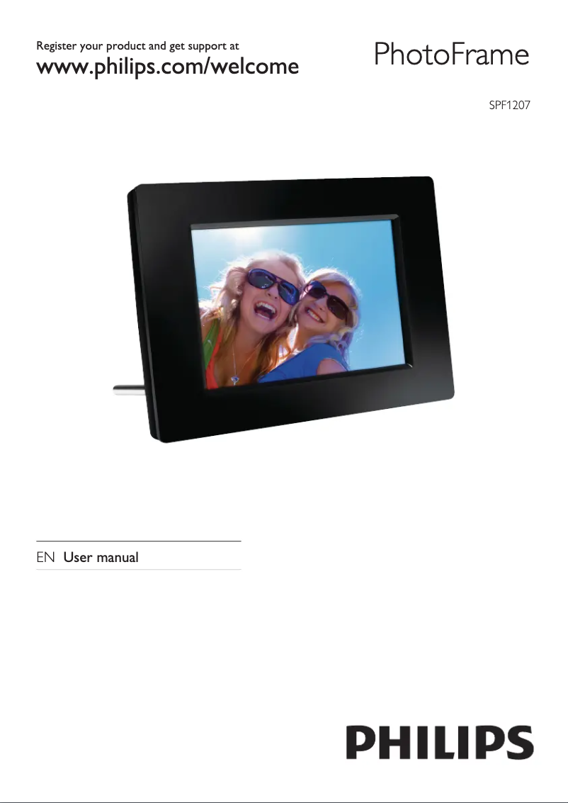 Page 1 de la notice Manuel utilisateur Philips SPF1207