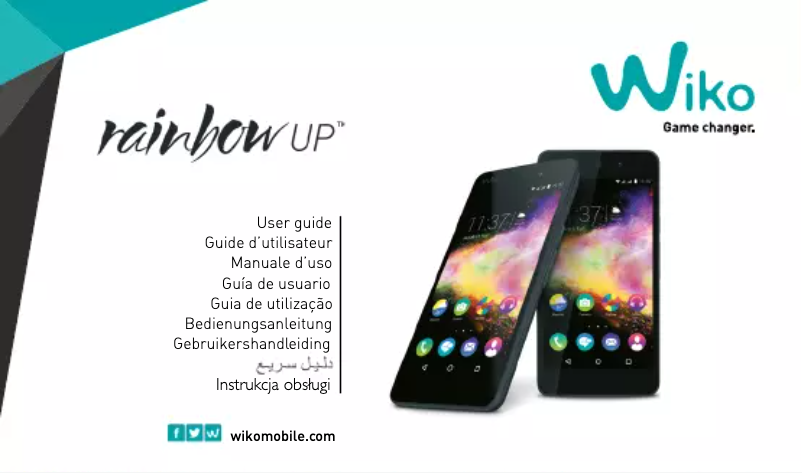 Page 1 de la notice Manuel utilisateur Wiko RAINBOW UP 4G