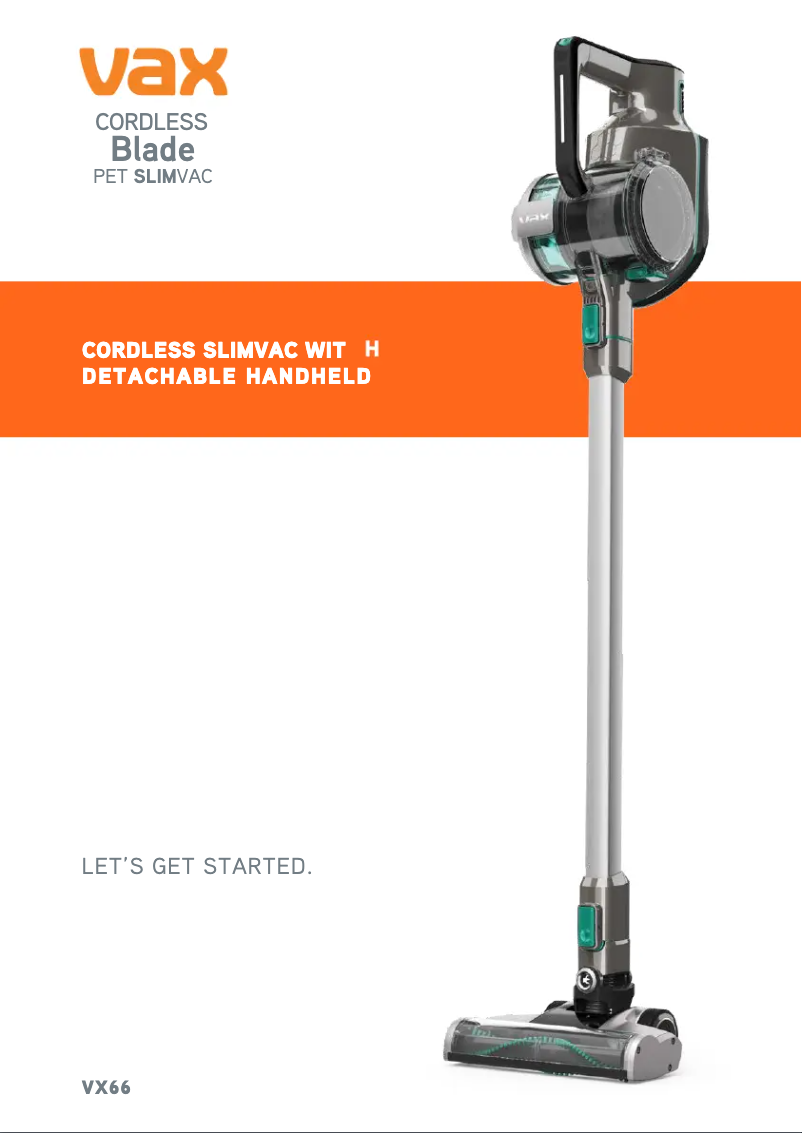 Page 1 de la notice Manuel utilisateur Vax Blade Pet VX66