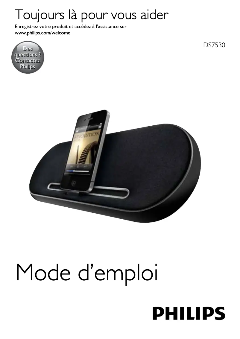 Image de la première page du manuel de l'appareil DS7530