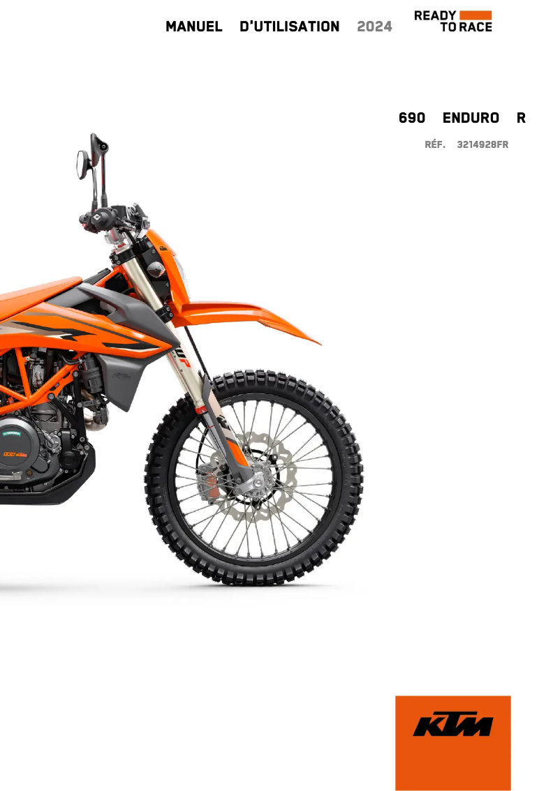Page n°1 - Manuel utilisateur KTM 690 Enduro R (2024)