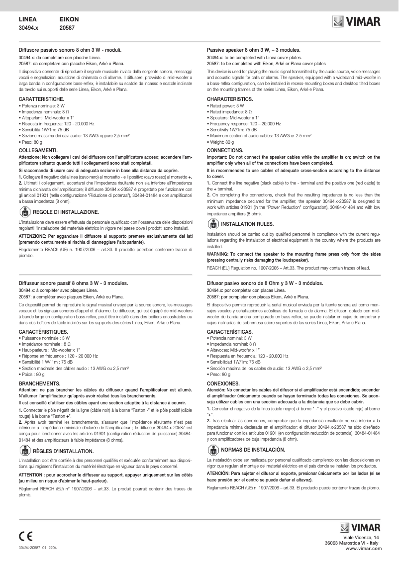 Image de la première page du manuel de l'appareil 30494.C