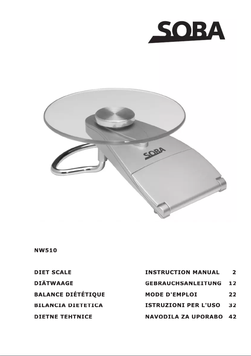 Página 1 del manual Manual de usuario Soba NW510