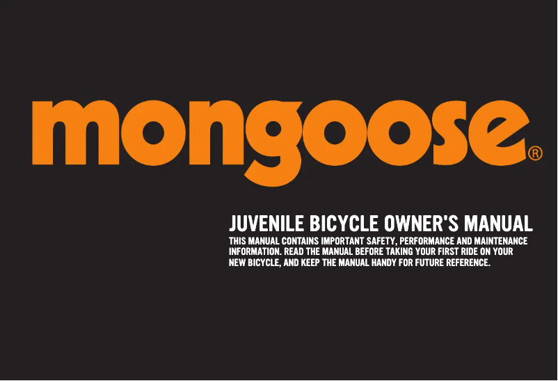 Page 1 de la notice Manuel utilisateur Mongoose Argus