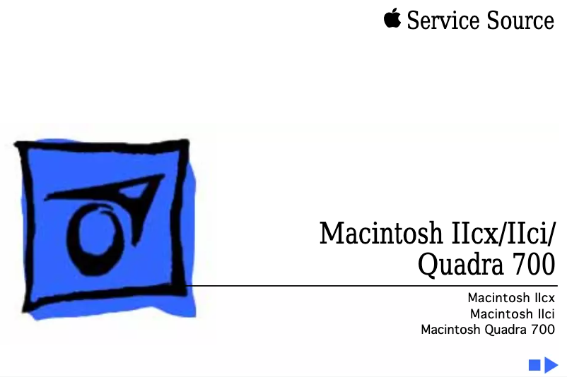 Image de la première page du manuel de l'appareil Macintosh IIcx