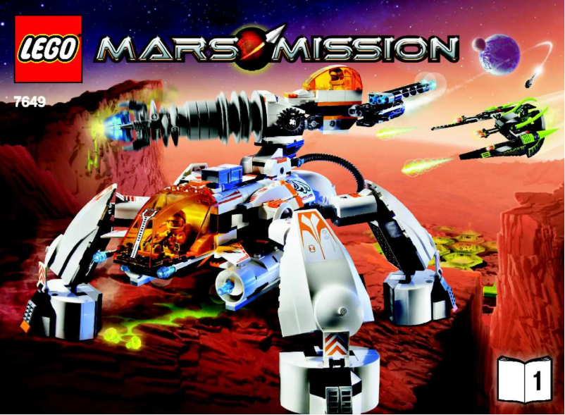 Página 1 del manual Manual de usuario Lego Mars Mission  7649