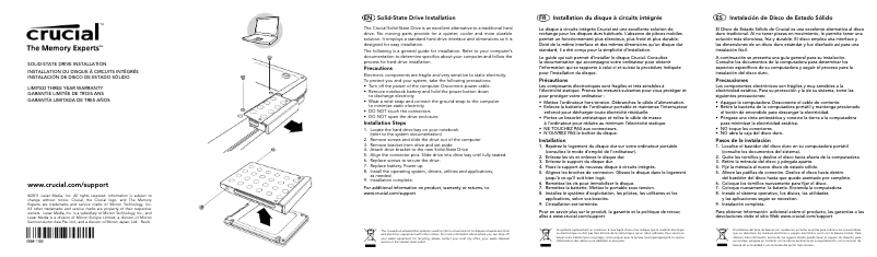 Image de la première page du manuel de l'appareil SATA III