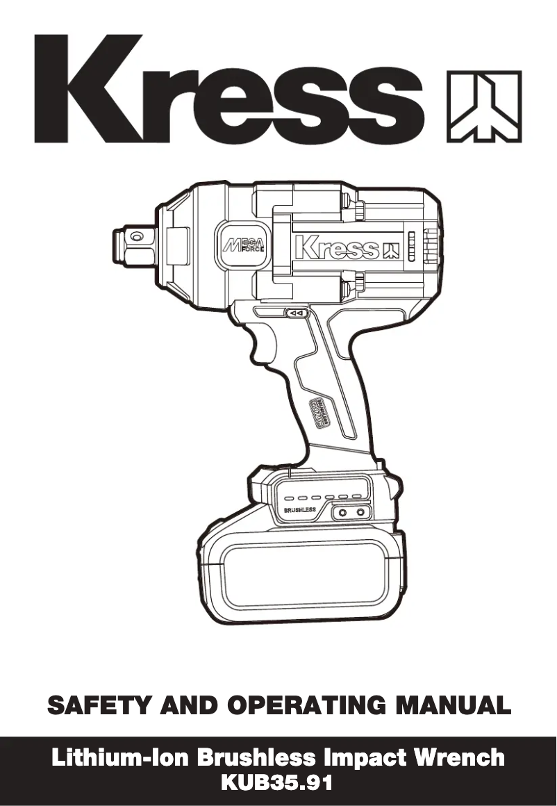Page n°1 - Manuel utilisateur Kress KUB35.91