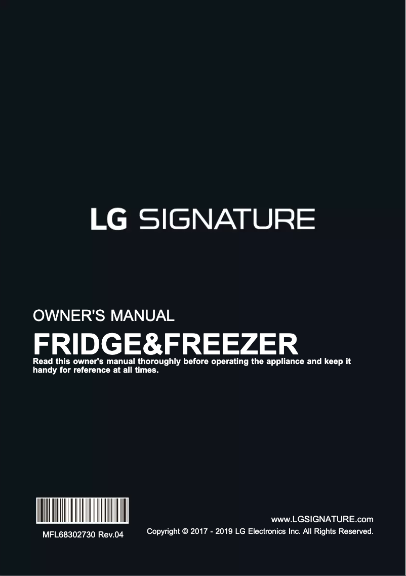 Image de la première page du manuel de l'appareil SG-5I700TSL