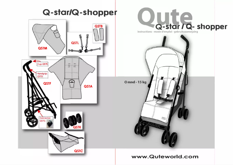 Page 1 de la notice Manuel utilisateur Qute Q-Shopper