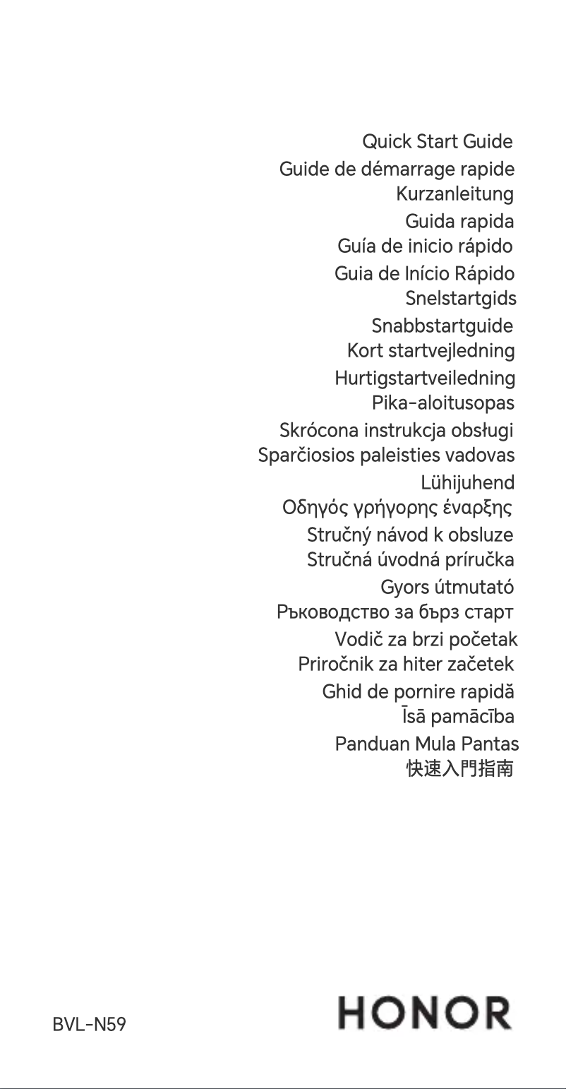 Page 1 de la notice Manuel utilisateur Honor Magic6 RSR Porsche Design