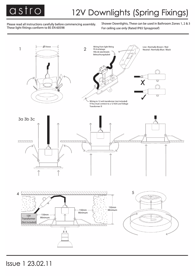 Page n°1 - Manuel utilisateur Astro Ice 12V
