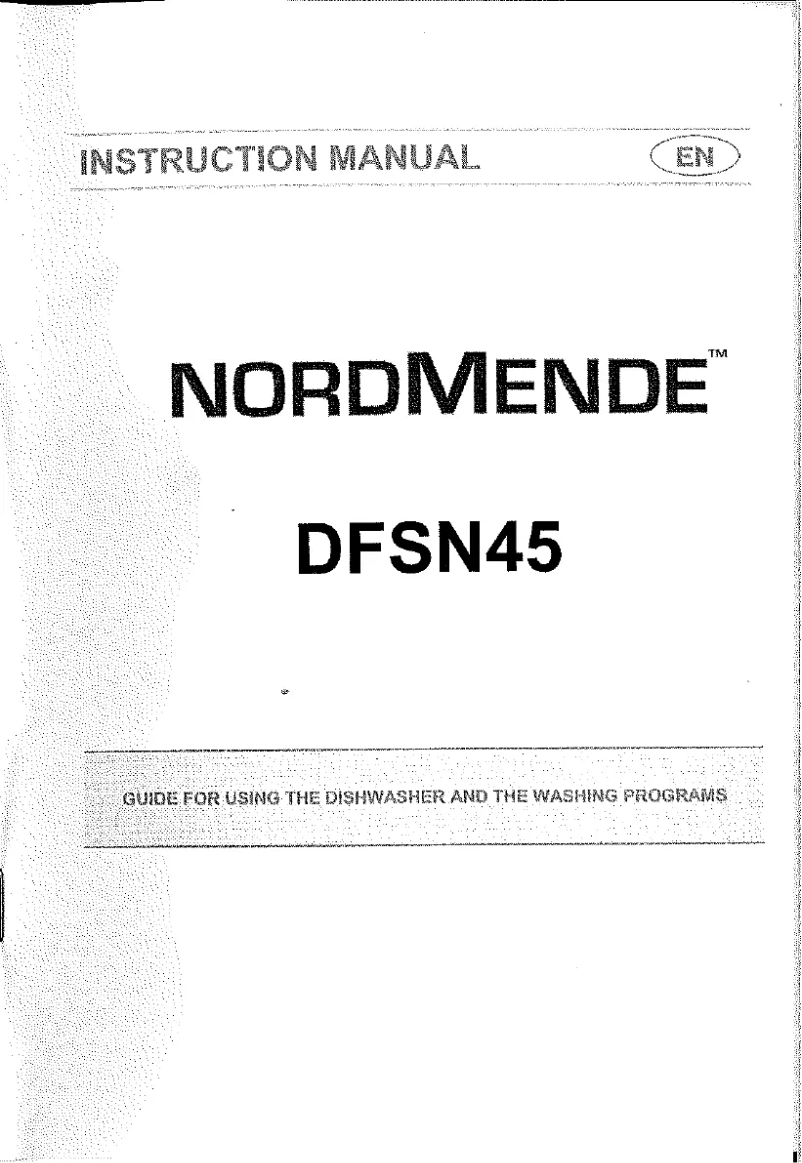 Image de la première page du manuel de l'appareil DFSN45