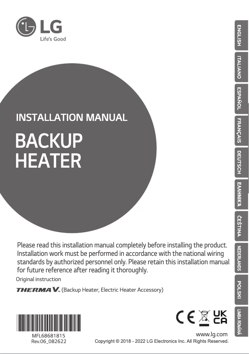 Imagen de la primera página del manual del dispositivo HA061C
