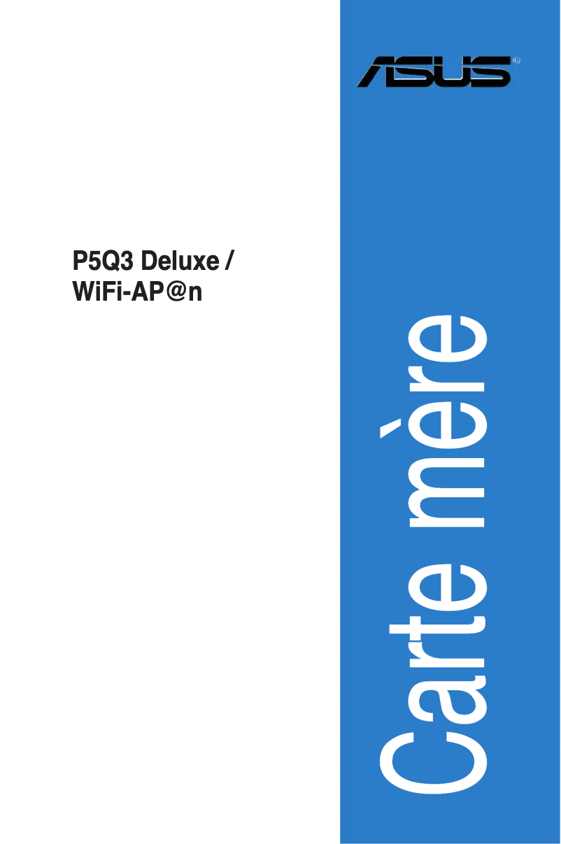 Page 1 de la notice Manuel utilisateur Asus P5Q3 Deluxe