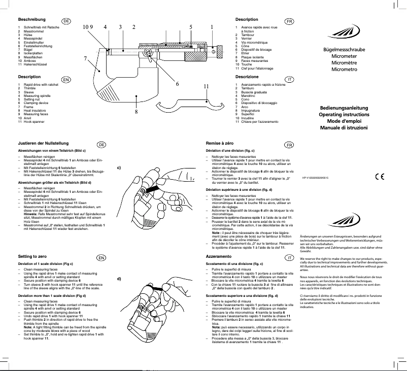 Page 1 de la notice Manuel utilisateur Horex 2304513