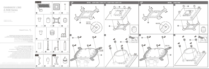 Page n°1 - Manuel utilisateur DeepCool Gammaxx L360 ARGB