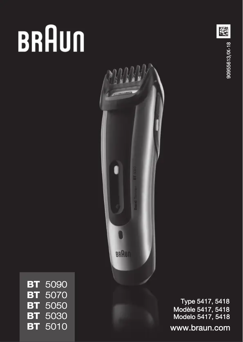 Image de la première page du manuel de l'appareil BT 5010