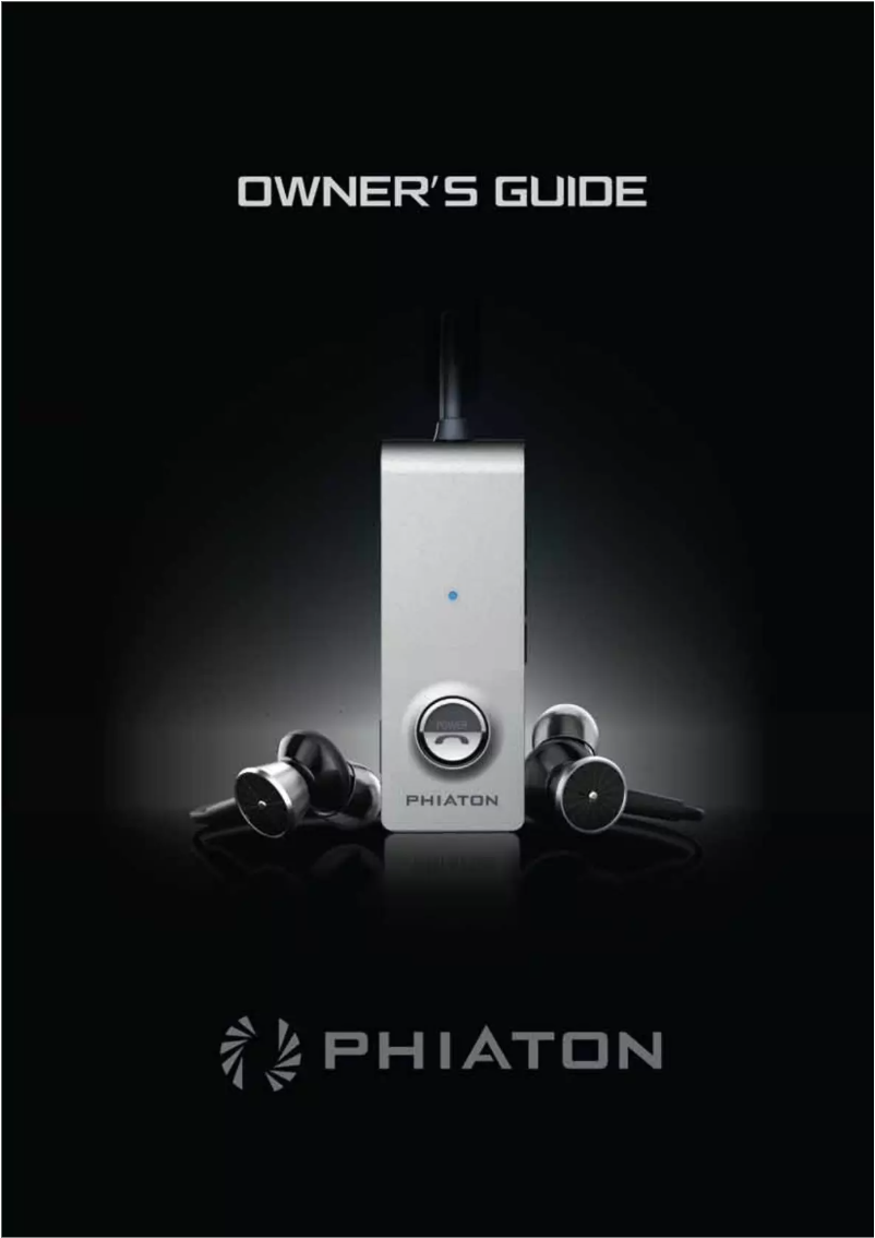 Página 1 del manual Manual de usuario Phiaton BT 220 NC